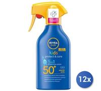 12x Lot Nivea Sun Trigger F/P 50 Spray Pour Bébé Ml. 270