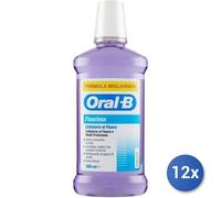 12X Lot Oral B Bain De Bouche Fluorinse Violet 500 Ml