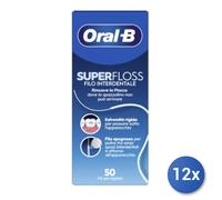 12X Lot Oral-B Fil Dentaire Super Floss