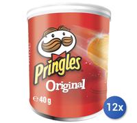 12x Lot Patatine Pringles 40 Gr Original Multicolore