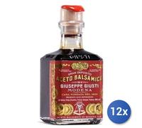 12x Multipack Vinaigre Balsamique Giusti 3 Med Cubic Ml 250