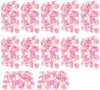 12X Mur de Fleurs artificielles Panneaux muraux Fleur de soie Mur de Roses DIY Déco Fond pour décoration de mariage Jardin Décor, 60 x 40 cm