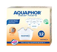 12x Original Aquaphor Filtre à Eau Maxfor + H+ pour Dur Eau, Extra Protection