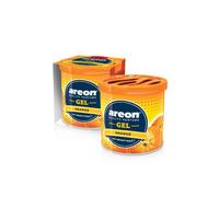 12x Original Gel Désodorisant Areon CAN Car Scent Tree + LID Orange