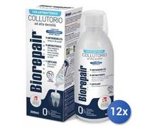 12X Pack De Biorepair Bain De Bouche 3En1 Gencives Sensibles 500Ml