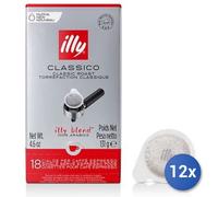 12x Pack De Café Illy 18 Dosettes Espresso Gr125