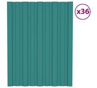 12x Panneaux de Toiture Acier Galvanisé Gris 100x45 cm Tôles Profilées vidaXL