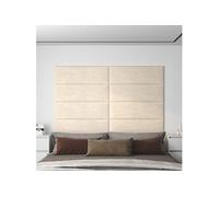 Vidaxl Panneaux Muraux 12 Pcs Crème 90x30 Cm Velours 3,24 M²