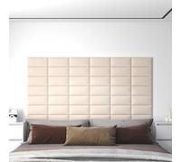 12x Panneaux Muraux Gris Foncé 60x15 cm Velours 1,08m² Décoration Salon vidaXL