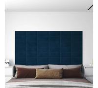 12x Panneaux Muraux Gris Foncé 60x15 cm Velours 1,08m² Décoration Salon vidaXL