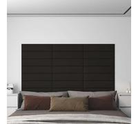 12x Panneaux Muraux Gris Foncé 90x15 cm Tissu 1,62 m² Décoration Salon vidaXL