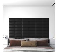 12x Panneaux Muraux Rouge 60x15 cm Similicuir 1,08 m² Décoration Salon vidaXL