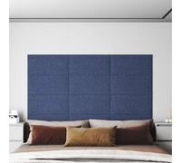 12x Panneaux Muraux Rouge Bordeaux 30x15 cm Tissu 0,54 m² Décoration vidaXL