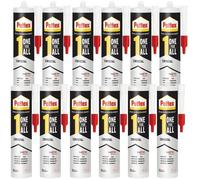 12x PATTEX ONE FOR ALL COLLE DE MONTAGE CRYSTAL COLLE 290G IMPERMÉABLE FORTE