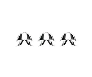 12X pour 2020 2021 ABS Chrome Avant Arrière Antibrouillard Lampe Paupière Sourcil Couverture Garniture Moulage Lunette Garniture