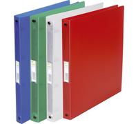 12x Q-Connect® KF02921 classeur à anneaux transparent - A4, 4 anneaux, Ø des anneaux 16 mm, translucide assorti