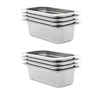 12x Récipients Gastronorm GN 1/3 20 mm Inox Restaurant Hôtel Cuisine vidaXL