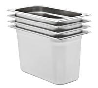 12x Récipients Gastronorm GN 1/3 20 mm Inox Restaurant Hôtel Cuisine vidaXL