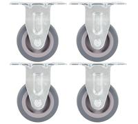 12x Roulettes Fixes 50 mm Chariot Roulant Etagère à Livre Table Basse vidaXL