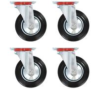 12x Roulettes Pivotantes 160 mm Table Basse Etabli Chariot Roulant vidaXL