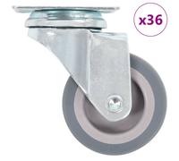 12x Roulettes Pivotantes 50 mm Chariot Roulant Etagère à Livre Meuble vidaXL