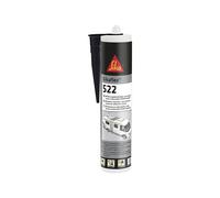 12x Sikaflex-522 mastic d'étanchéité résistant aux intempéries, stable aux UV, à forte adhérence (nouvelle version du Sikaflex-521 UV et du Sikaflex-221i) 300ml (Noir)