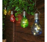 12X Solar LED Ampoules Lumière Éclairage Intérieur Décoratif Suspendu Avec Piles