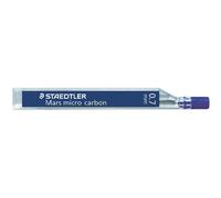 12x Staedtler® 250 07-2H Mine fine Mars® micro carbone 250 - 0,7 mm, 2H, noir, 12 mines
