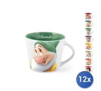 12X Tasses À Thé Nains Pop Disney En Porcelaine Fine Décorée CC 280