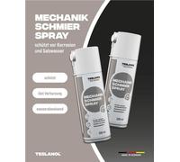 12x Teslanol 26010 Spray de lubrification mécanique - Lubrifiant résistant à la pression - 200 ml