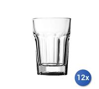 12X Verres En Verre Modèle Casablanca, 36Cl, Transparent, Bas