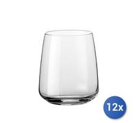12x Verres En Verre Transparent Aurum Pour Eau Cl37