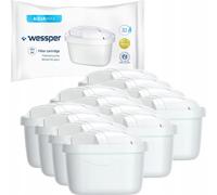 12X Wessper Aquamax Filter For Brita, Dafi, Aquaphor, Wessper - Remplacement Des Canaux Brita Maxtra Plus