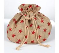 12x WH Sac de jute 35x35cm Décoration Noël Cadeaux Sacs de Noël XMAS Set