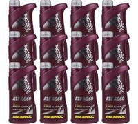 12x1 Litres Original MANNOL Huile De Boîte Automatique ATF AG60