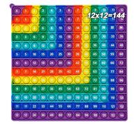 12x12 Multiplication Table Board Game, Multiplication Tables for Kids, Fun Teaching Aid for Students, Times Tables Game Create a Variety of Multiplications Addition(Purple)