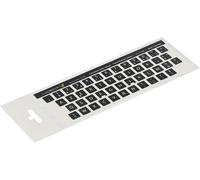 ® 12X13 Mm - Autocollants Français Azerty - Pour Claviers Pc Et Ordinateur Portable - Avec Stratifié Mat Résistant Aux Rayures French Keyboard Stickers Couleur : Noir