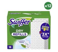 12x18 Lingettes Balai Parfum Febreze - Swiffer