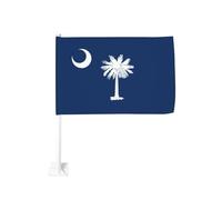 12x18In Voiture Drapeau Impression Double Face Caroline du Sud Drapeau Parfait pour Festival Célébrations Défilés Voyage