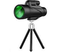 , 12x50, Monoculaire étanche Haute Puissance, Compact et Portable, lentille prismatique BAK4, avec Adaptateur pour Smartphone et trépied pour l'observation des Oiseaux en extérieur pour Adultes