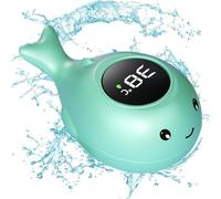 12x5cm Thermomètre De Bain Pour Bébé, Thermomètre De Bain Pour Nouveau-né Avec Écran Tactile LED, Baleine Thermomètre D'eau De Bain Pour Bébé, Thermomètre De Bain Numérique Pour Bébé