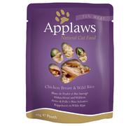 12x70g Sélection Poulet, Riz Sauvage Applaws - Nourriture Pour Chat