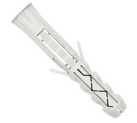 12x80mm Chevilles Murales pour Vis (100 pcs.), Rawl Fixations en Nylon, Bouchons d'Expansion, Manche en Plastique Raccord d'ancrage pour 6-8mm Diamètre Vis, pour Cloison Sèche, Brique, Béton (Blanc)