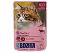 12x85g Bozita Bouchées En Gelée B¿Uf - Pâtée Pour Chat