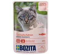 12x85g Bozita Bouchées En Sauce Saumon - Sachet Pour Chat