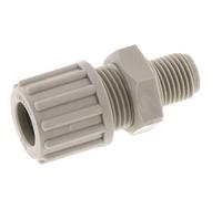 12x9mm & G1/4'' PP Raccord à compression droit avec filetage mâle 10 bar