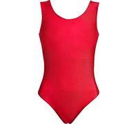 (13-14 Years, Red) - Hi-Co Girls kids School Sport Dance Gymnastics Ballet Sleeveless Leotard