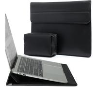 13,3-14 Pouces Housses Ordinateur Portable Sacoche avec Fonction Stand pour MacBook Pro 14 M4/M3/M2/M1 Pro/Max 2025-2021,MacBook Pro/Air 13,3,13,5-13,8 Surface Laptop,HP Envy 13,Noir Noir