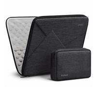 13.3 Inch Shockproof Case Compatible with 14 MacBook Pro M3/M2/M1 Pro/Max A2992/A2918/A2779/A2442 2023-2021, 13 MacBook Air 2012-2017, 13 MacBook Pro 2012-2015, Black Grey
