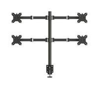 13-32 Arm de Support à écran Multiple pour Affichage Pouces et Bras Rotatif Levage sans étapes(Double Layer Four Screen)
